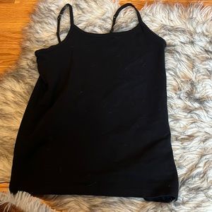 basic black tank top